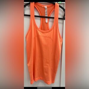 Lululemon Orange Racerback Tank Top (6)